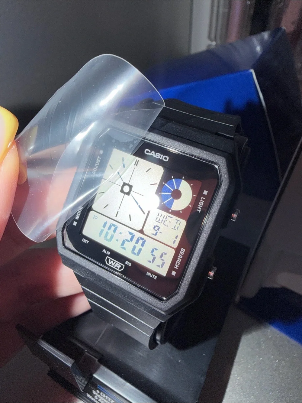 Casio Black Digital Resin Sports Watch with Gray Display Accents